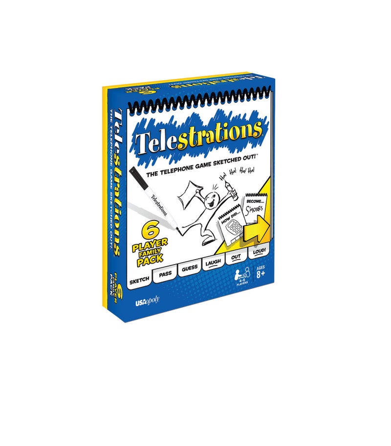 USAopoly Telestrations Original 6 Player | Family Board Game | A Fun Family Game for Kids and Adults | Family Game Night Just Got Better | The Telephone Game Sketched Out - Image 2